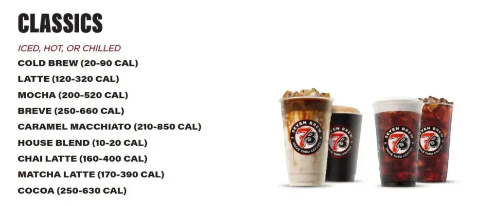 Home 89 7 Brew Coffee Classic Menu